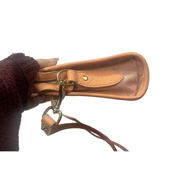 Vintage Salmon Colored Dooney & Bourke Cross Body Purse Bag - Picture 3 of 16